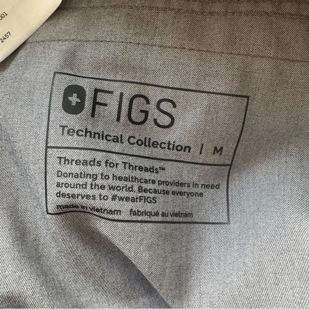 Figs Axim Cargo Scrub Pants Graphite Men’s Medium Technical